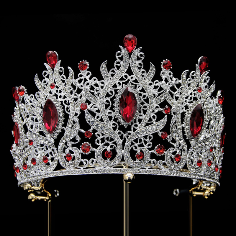 Ženska tiara za kosu – legura, Rhinestone i stakleni kristali, elektroplating