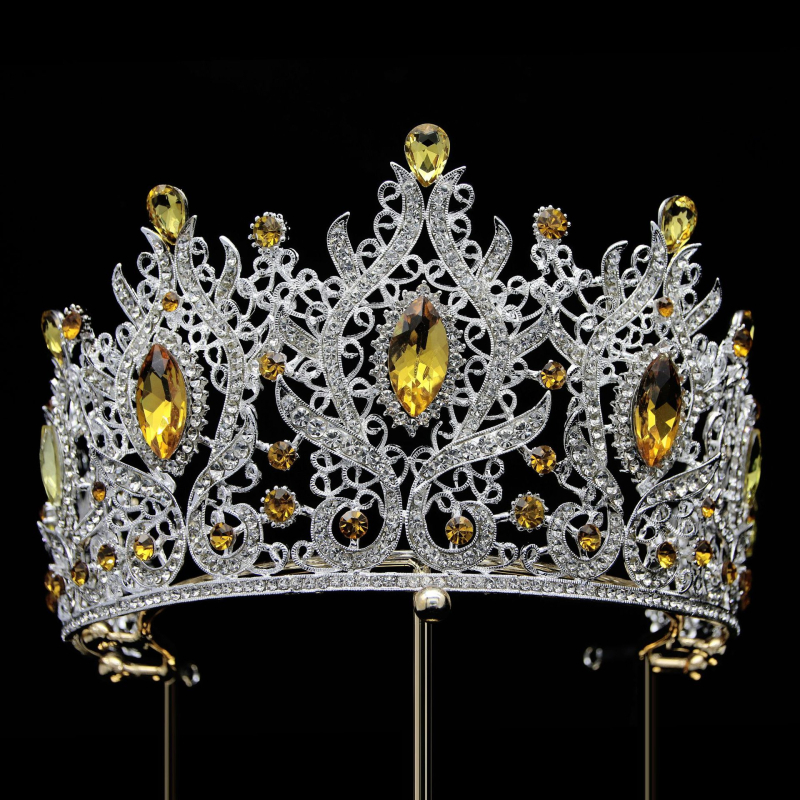 Ženska tiara za kosu – legura, Rhinestone i stakleni kristali, elektroplating