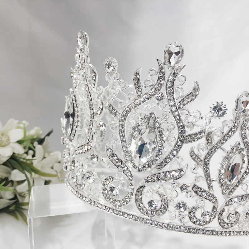 Ženska tiara za kosu – legura, Rhinestone i stakleni kristali, elektroplating