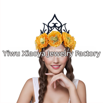 Peaehe – kunstlille kroon, käsitööriie, naiselik stiil, Queen Crown, kohandatav töötlemine