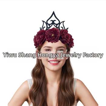 Peaehe – kunstlille kroon, käsitööriie, naiselik stiil, Queen Crown, kohandatav töötlemine