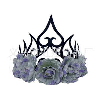 Peaehe – kunstlille kroon, käsitööriie, naiselik stiil, Queen Crown, kohandatav töötlemine