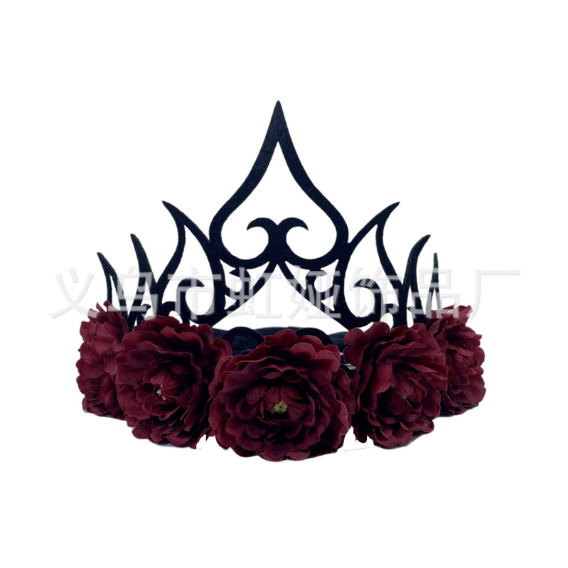 Peaehe – kunstlille kroon, käsitööriie, naiselik stiil, Queen Crown, kohandatav töötlemine