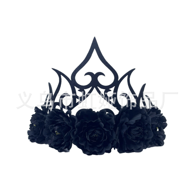 Peaehe – kunstlille kroon, käsitööriie, naiselik stiil, Queen Crown, kohandatav töötlemine