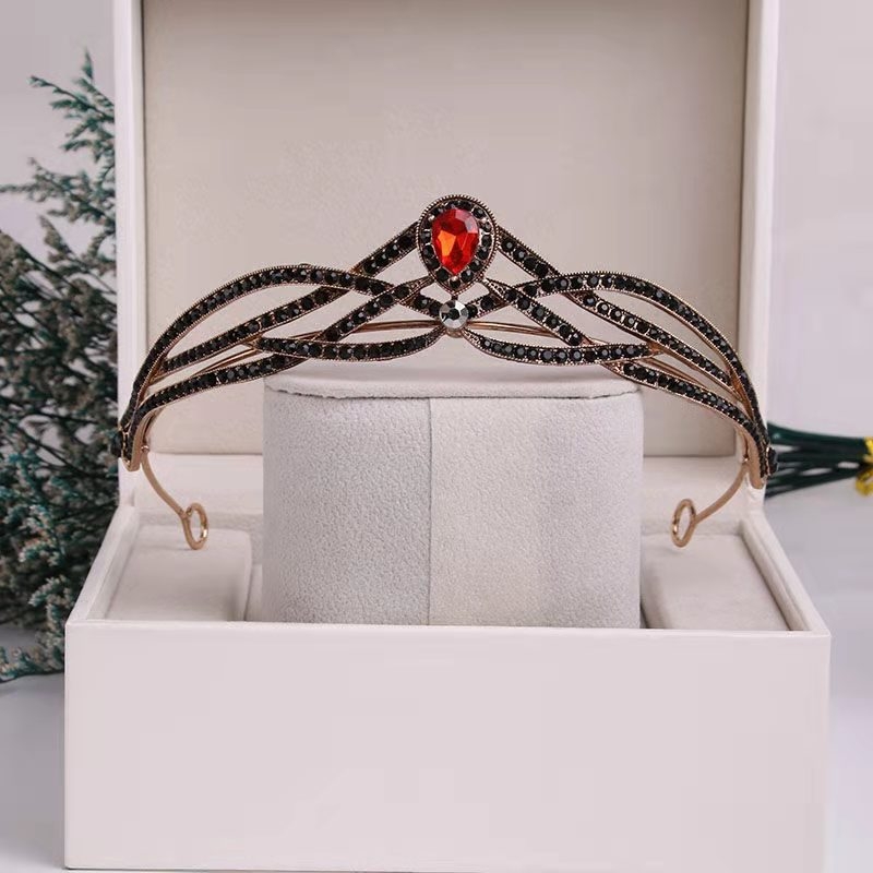 Kroon PT990 sulamist peam, Korea stiilis, naistele, elektroplatineeritud, valge kristall