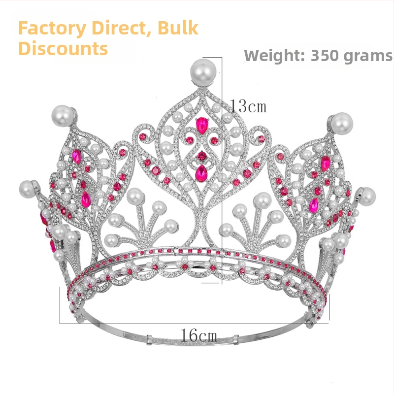 Segukroon naistele pulberkristallidega, teemandi töötlemine, rahvuslik stiil, kohandamine saadaval
