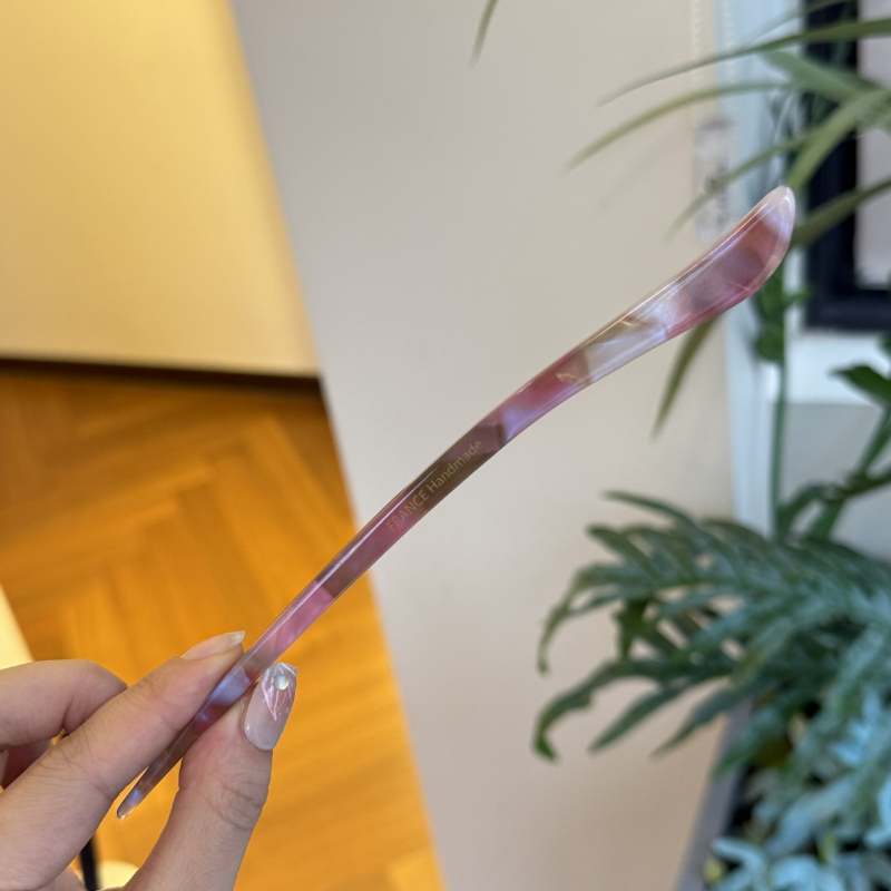 Klip za kosu s motivom oblaka, jednostavan stil, brend Ah Zhuoxi, geometrijski dizajn, materijal: octena kiselina, samostalno pakiranje