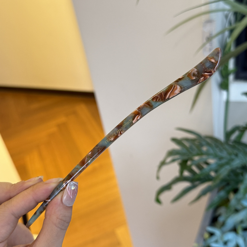 Klip za kosu s motivom oblaka, jednostavan stil, brend Ah Zhuoxi, geometrijski dizajn, materijal: octena kiselina, samostalno pakiranje