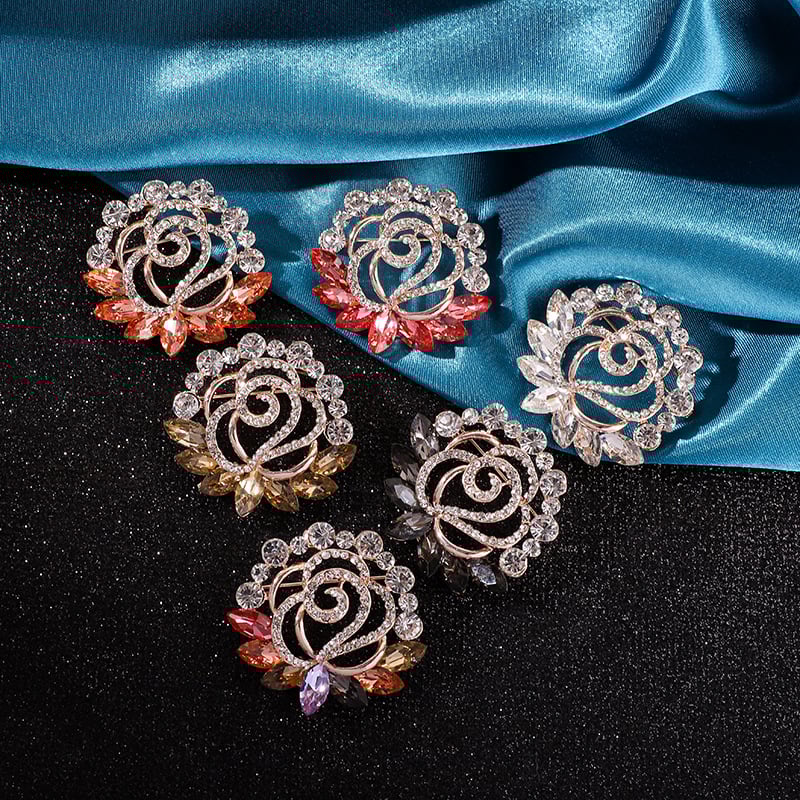 Καρφίτσα για φουλάρι – κράμα, Yusheng, γυναικείο κορεατικό στυλ, ηλεκτροπλατιωμένη επίστρωση, διακόσμηση και πολυλειτουργικότητα