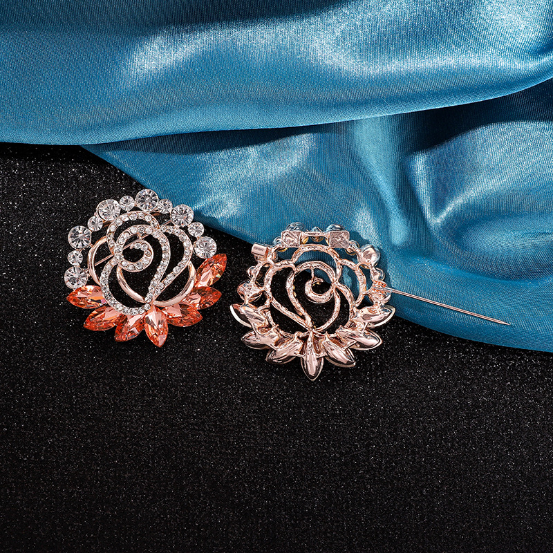 Καρφίτσα για φουλάρι – κράμα, Yusheng, γυναικείο κορεατικό στυλ, ηλεκτροπλατιωμένη επίστρωση, διακόσμηση και πολυλειτουργικότητα