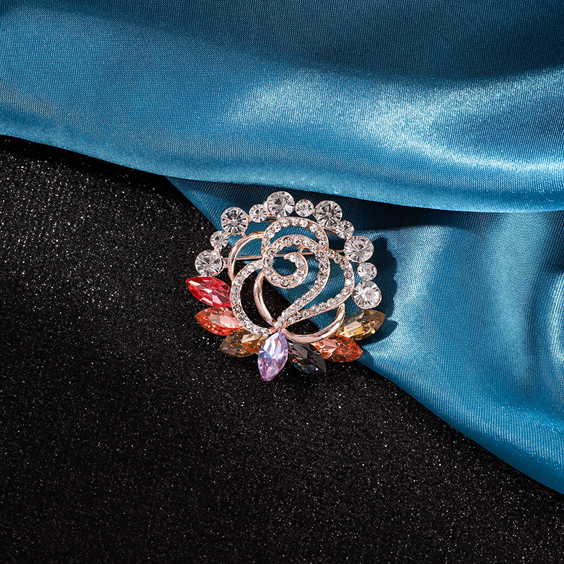 Καρφίτσα για φουλάρι – κράμα, Yusheng, γυναικείο κορεατικό στυλ, ηλεκτροπλατιωμένη επίστρωση, διακόσμηση και πολυλειτουργικότητα