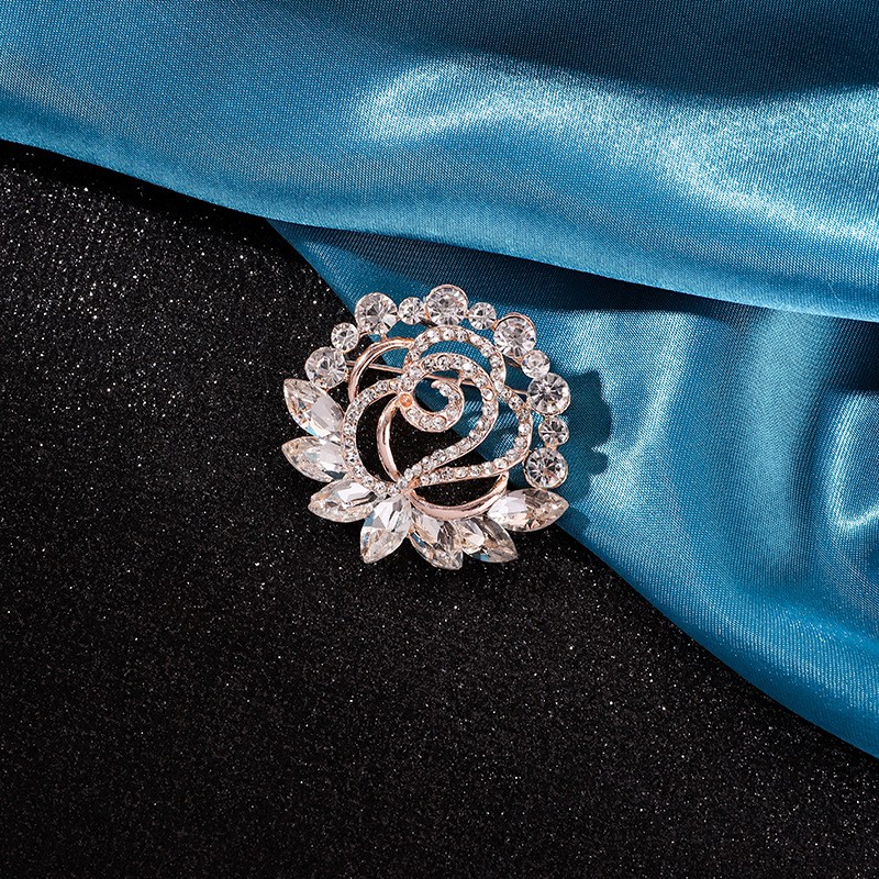 Καρφίτσα για φουλάρι – κράμα, Yusheng, γυναικείο κορεατικό στυλ, ηλεκτροπλατιωμένη επίστρωση, διακόσμηση και πολυλειτουργικότητα