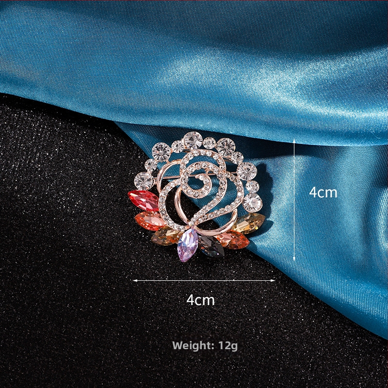 Καρφίτσα για φουλάρι – κράμα, Yusheng, γυναικείο κορεατικό στυλ, ηλεκτροπλατιωμένη επίστρωση, διακόσμηση και πολυλειτουργικότητα