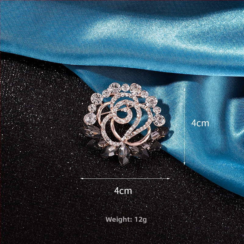 Καρφίτσα για φουλάρι – κράμα, Yusheng, γυναικείο κορεατικό στυλ, ηλεκτροπλατιωμένη επίστρωση, διακόσμηση και πολυλειτουργικότητα