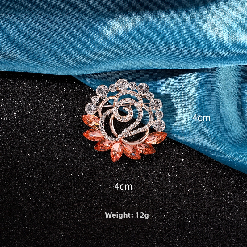 Καρφίτσα για φουλάρι – κράμα, Yusheng, γυναικείο κορεατικό στυλ, ηλεκτροπλατιωμένη επίστρωση, διακόσμηση και πολυλειτουργικότητα