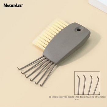 MASTERLEE Πλαστικός Καθαριστικός Χτένας με Αεροκλειστρο για Αφαίρεση Τριχών