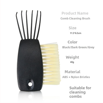 MASTERLEE Πλαστικός Καθαριστικός Χτένας με Αεροκλειστρο για Αφαίρεση Τριχών