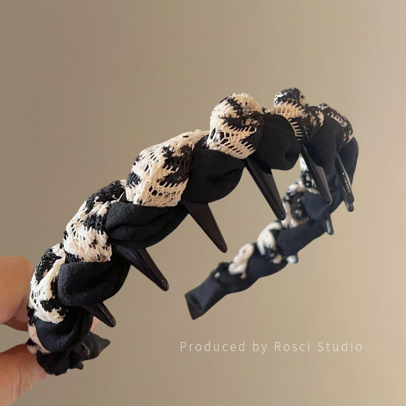 Käsitööline peavõru riidekattega, hammaste kinnitamiseks, libisemisvastane, Korea stiil