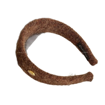 Hongming Käsitöö juukseband kangast, sügis-talviseks hooajaks, laia äärmega, naistele, Korea stiil, kuldne silt, peakatte aksessuaar, 2025