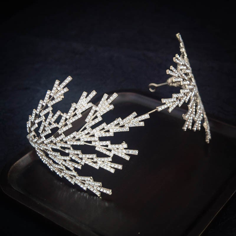 Pulmadeks juukseaksessuaar – lillemotiiviga rhinestone juukseband, Korea stiil, tsink sulam, elektroplaadimine