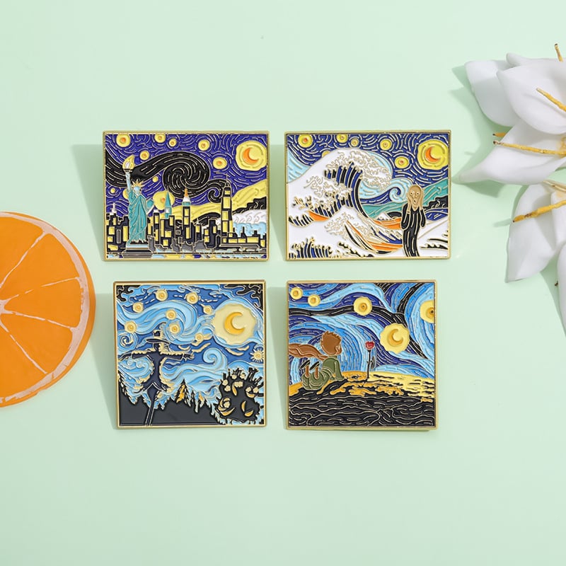 Καρφίτσα με cartoon χαρακτήρες από τη σειρά Fairy Tale Oil Painting, φινίρισμα λαδιού που στάζει, κράμα, μάρκα XEDZ