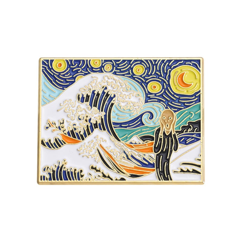 Καρφίτσα με cartoon χαρακτήρες από τη σειρά Fairy Tale Oil Painting, φινίρισμα λαδιού που στάζει, κράμα, μάρκα XEDZ