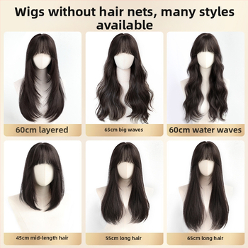 Parukas – pikkade sirgete juuksedega, bangsidega; materjal: kõrge temperatuuriga traat; mehhanismiline tootmine; Chu Chu kaubamärk