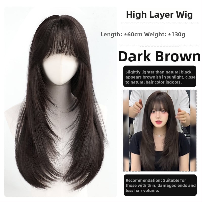 Parukas – pikkade sirgete juuksedega, bangsidega; materjal: kõrge temperatuuriga traat; mehhanismiline tootmine; Chu Chu kaubamärk