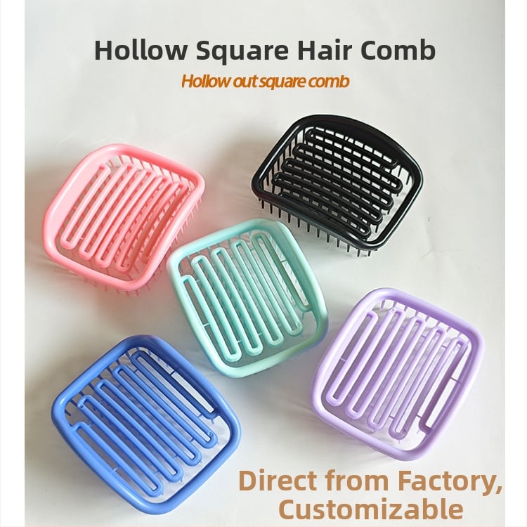 Ruudu kujuline šampooniharja õhupadjaga peanaha massaažiks, materjal TPEE