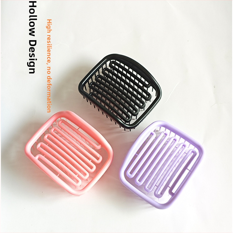 Ruudu kujuline šampooniharja õhupadjaga peanaha massaažiks, materjal TPEE