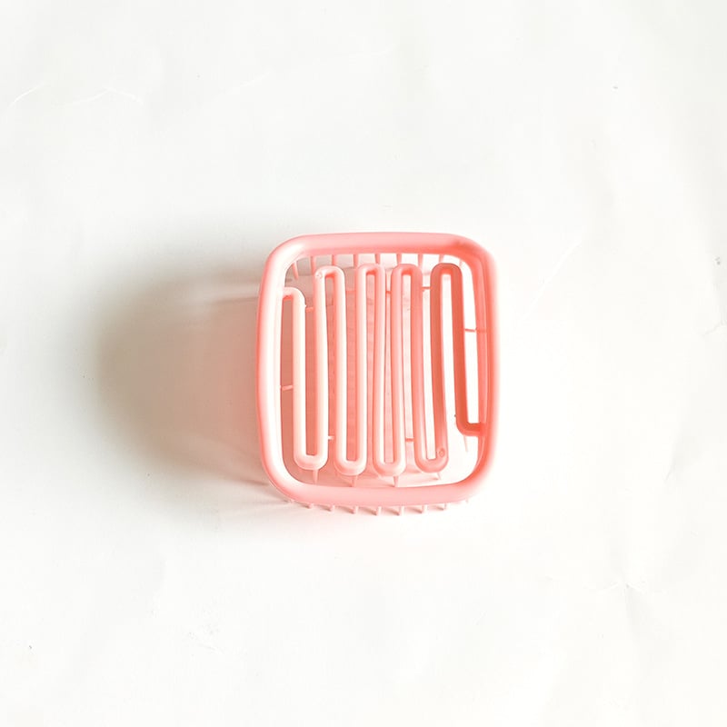 Ruudu kujuline šampooniharja õhupadjaga peanaha massaažiks, materjal TPEE