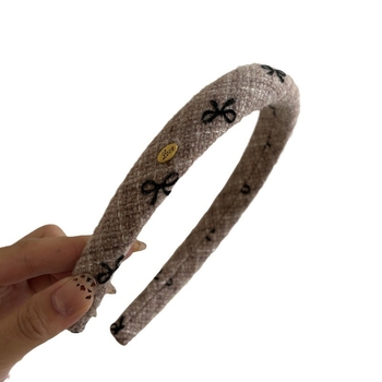 Fejfedő — kézzel készített flocked masni hajpánt, hajcsat; Anyag: 3267928; Stílus: Fashion OL; Kategória: Headwear