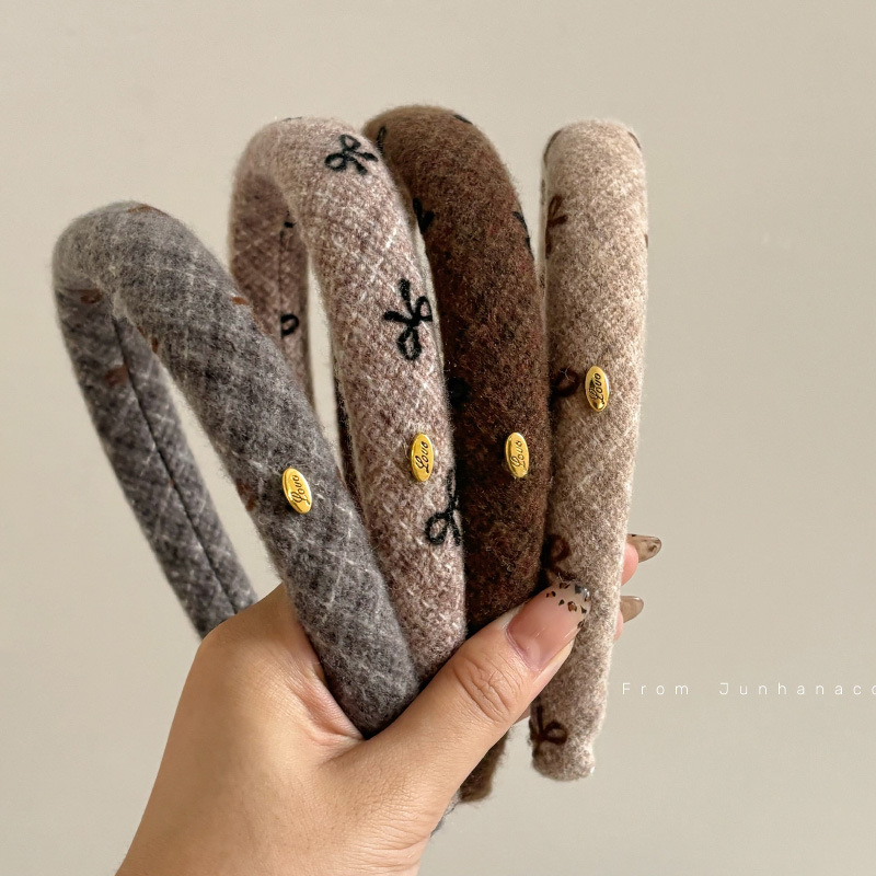 Fejfedő — kézzel készített flocked masni hajpánt, hajcsat; Anyag: 3267928; Stílus: Fashion OL; Kategória: Headwear