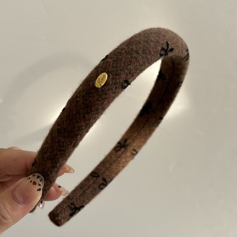 Fejfedő — kézzel készített flocked masni hajpánt, hajcsat; Anyag: 3267928; Stílus: Fashion OL; Kategória: Headwear