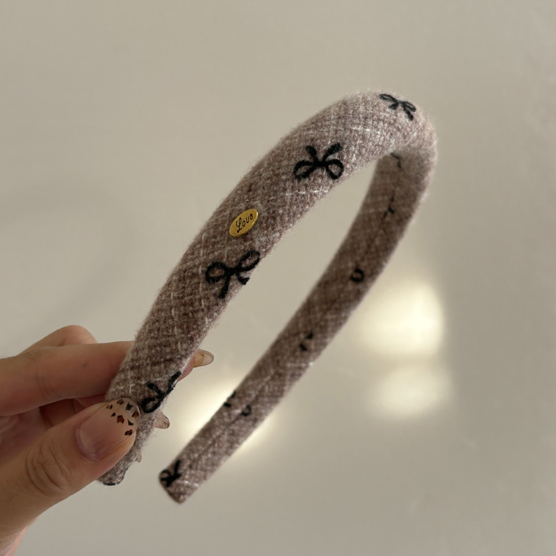 Fejfedő — kézzel készített flocked masni hajpánt, hajcsat; Anyag: 3267928; Stílus: Fashion OL; Kategória: Headwear