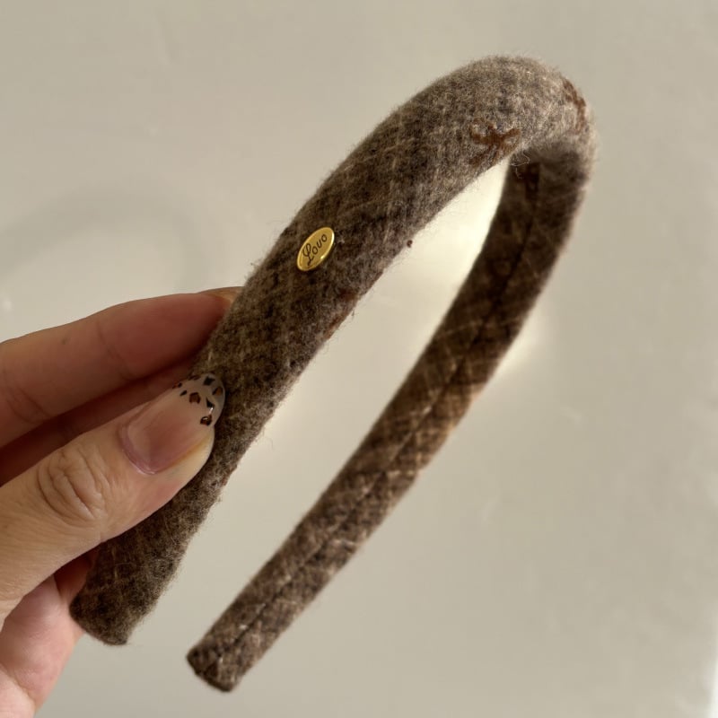 Fejfedő — kézzel készített flocked masni hajpánt, hajcsat; Anyag: 3267928; Stílus: Fashion OL; Kategória: Headwear