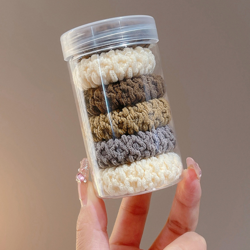Popcorn trakice za kosu, deblje i šire, visoka elastičnost, ručno izrađeno od tkanine, jednostavan stil, zima 2024