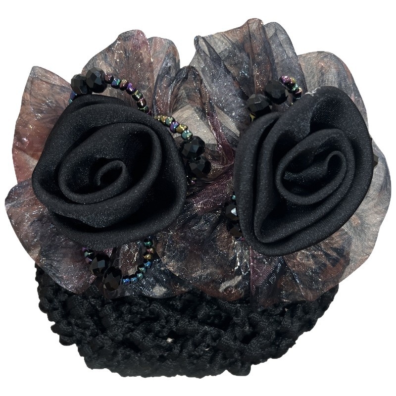 Šilko rožių plaukų segtukas – vintage stiliaus, rankų darbas, gėlių dizainas, pavasaris 2025