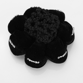 Велветена мрежа за коса за кок – винтидж стил, професионален аксесоар за жени (есен 2023)