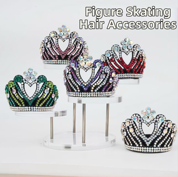 Дантелена корона за коса с еластична лента за сценични изпълнения (Материал: Дантела; Стил: IN style; Технология на обработка: Плетене; Подходящ за: Деца; Марка: Independent)