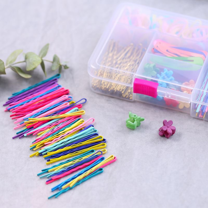 Juukseklammi komplekt U-kujuline veetilka kujuga, külgklipsiga, karbis, originaalne disain, juukseaksessuaarid, 2025 talv