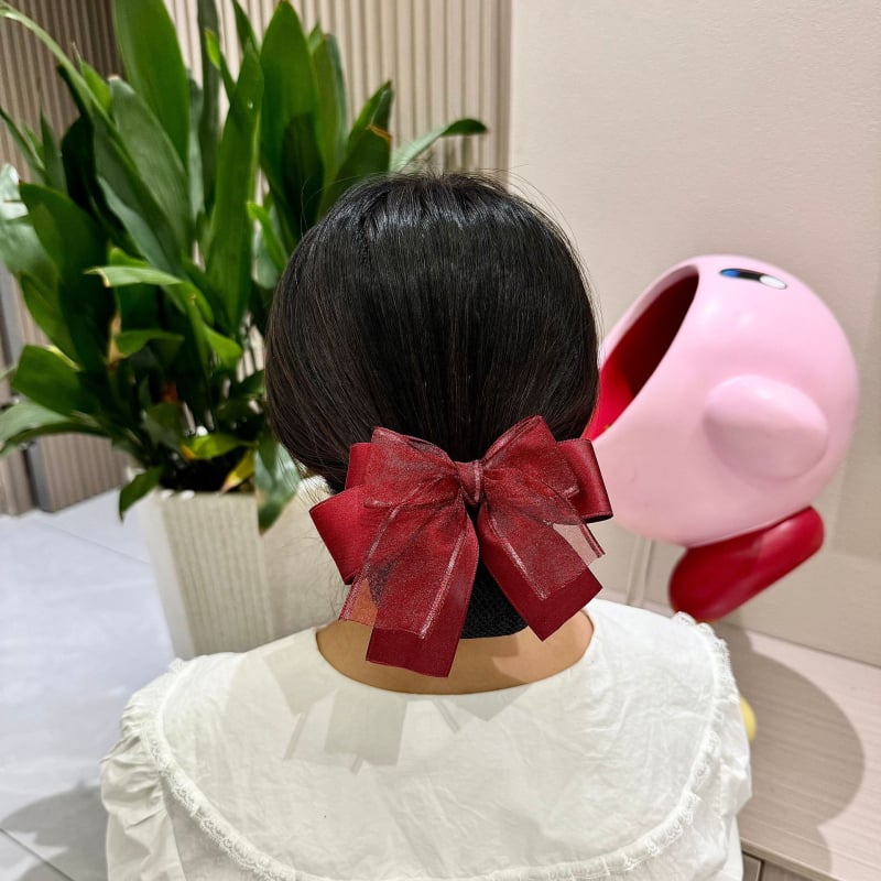 Käsitsi valmistatud lilleline juuksevõrk, jaapani/korea stiil, kangas, 2024 kevad