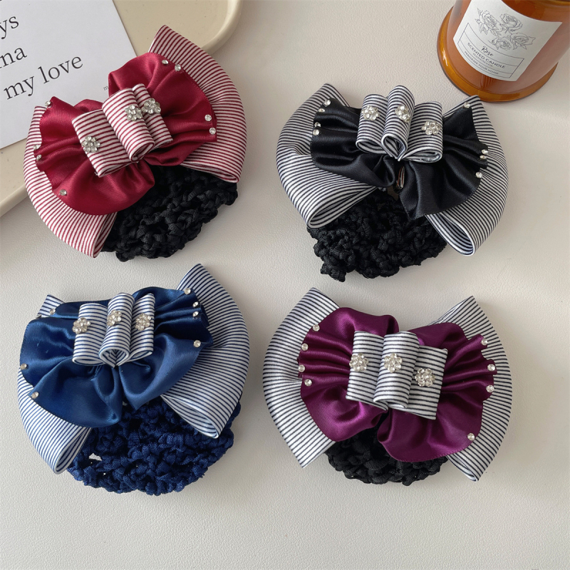 Juukseaksessuaar kristalllille ja võrguga, metallist pael, Fashion OL stiil, FW8029 – Sailing Shadow