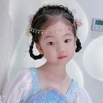 Laste pärlidega juukseklips, multika stiilis, kevad 2024