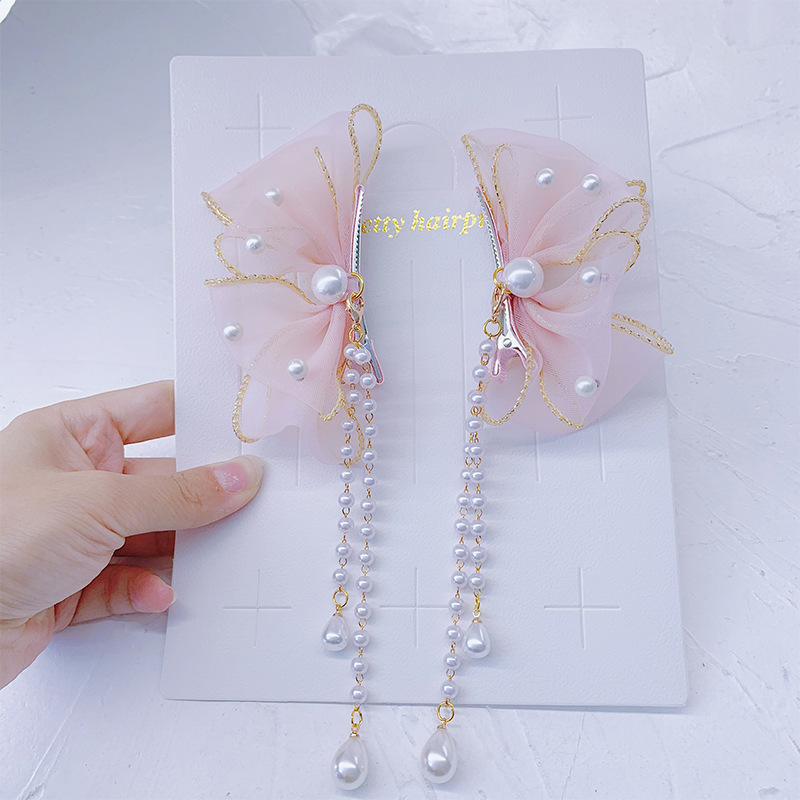 Laste pärlidega juukseklips, multika stiilis, kevad 2024