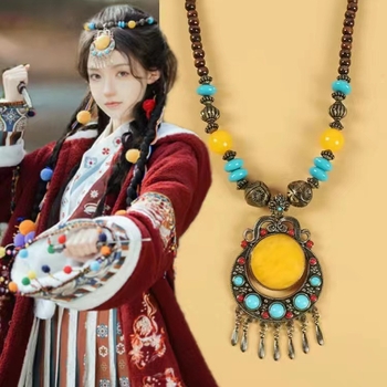 Antiikne etniline peavõru geomeetrilise kujundusega - DIAMAN DN1002