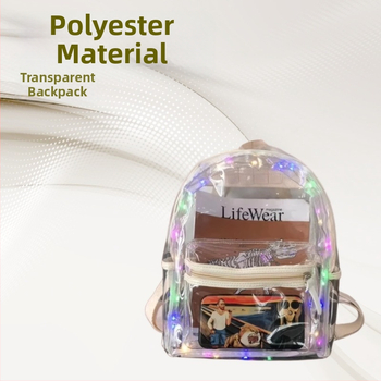 Jelly раница PVC, японски стил, с райе модел, 20–35 л, за 13-инчов лаптоп