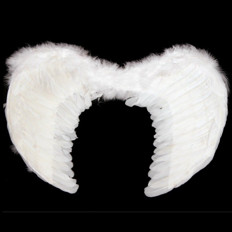 Ангелски крила - реквизит за костюм, ръчно изработени от пера, Chenping crafts