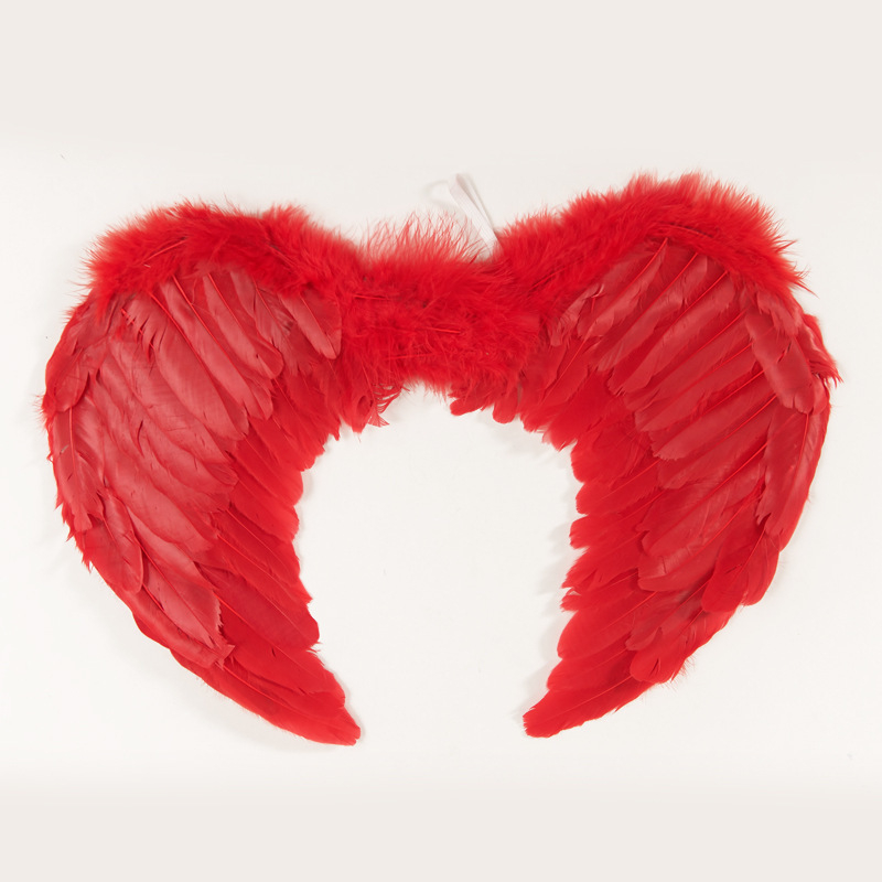 Ангелски крила - реквизит за костюм, ръчно изработени от пера, Chenping crafts