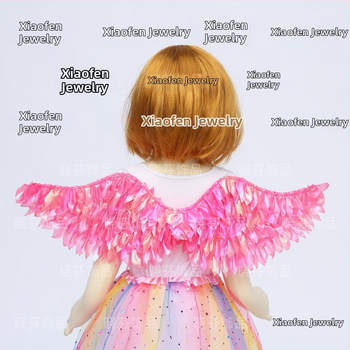 Светещи ангелски крила – пелерина за малка фея, полиестер